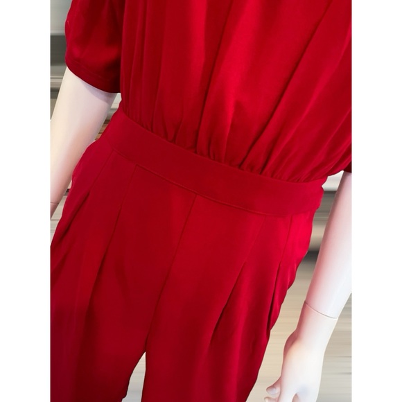 AVAILABLE Gorgeous wine red embellished jumpsuit S M L - Picture 8 of 10